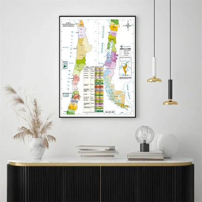 Wanddecoratie wereldkaart in XL formaat