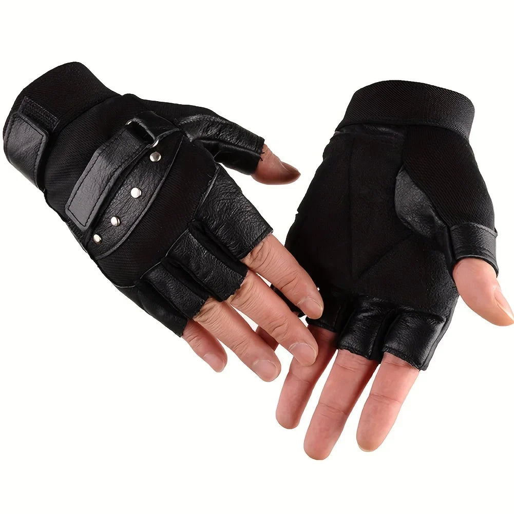 Luxe lederen herenhandschoenen met zachte fleece