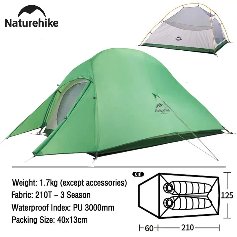 Pop up tent Action met extra ruimte – Comfortabel kamperen