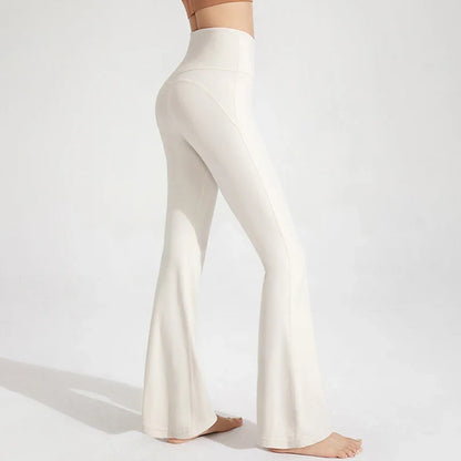 Yoga kleding met lange legging en crop top