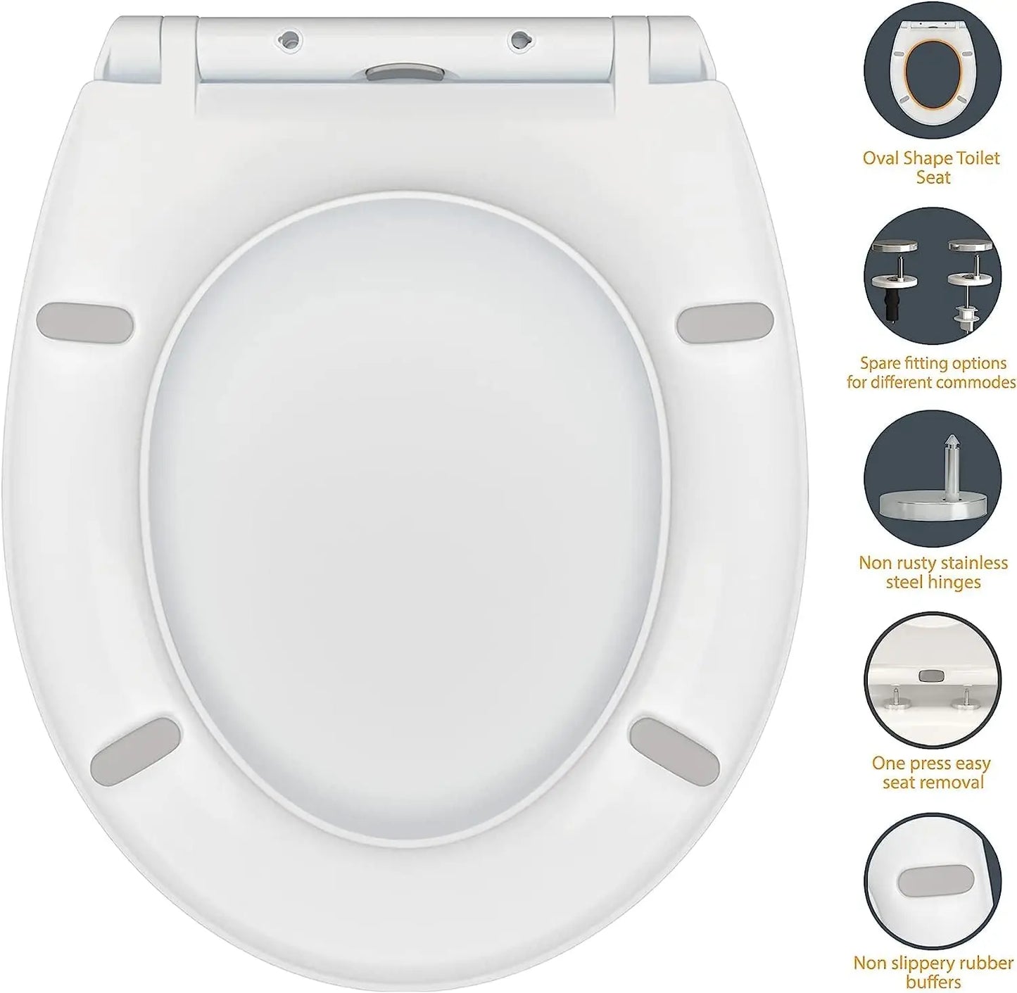 Gamma toilet bril met montagehandleiding – Zelf plaatsen