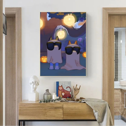 Kinderkamer poster met alfabet of cijfers