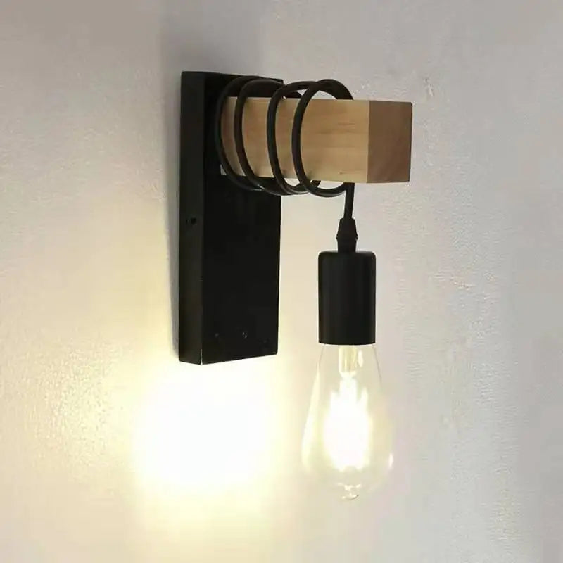 Wandlamp op batterijen met vintage look – Nostalgische charme
