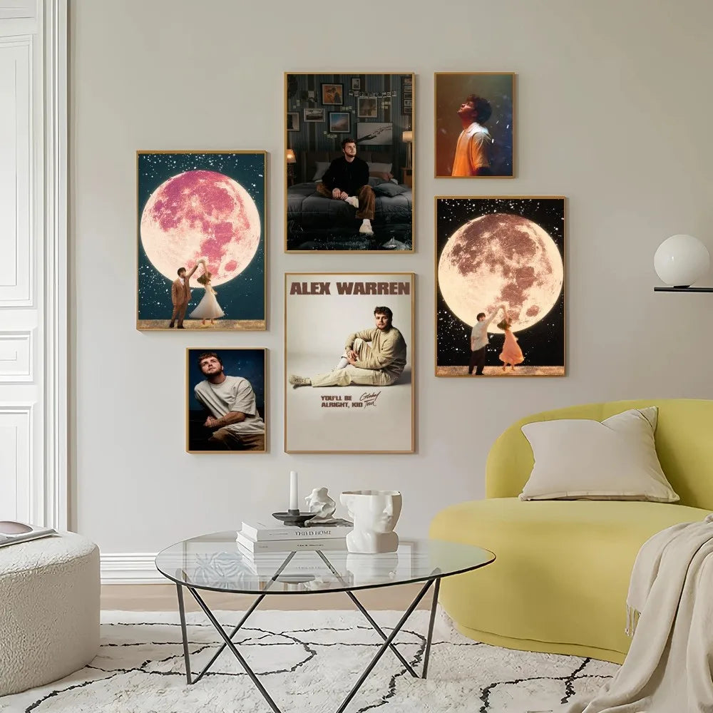 Poster van zeelandschap of duinen