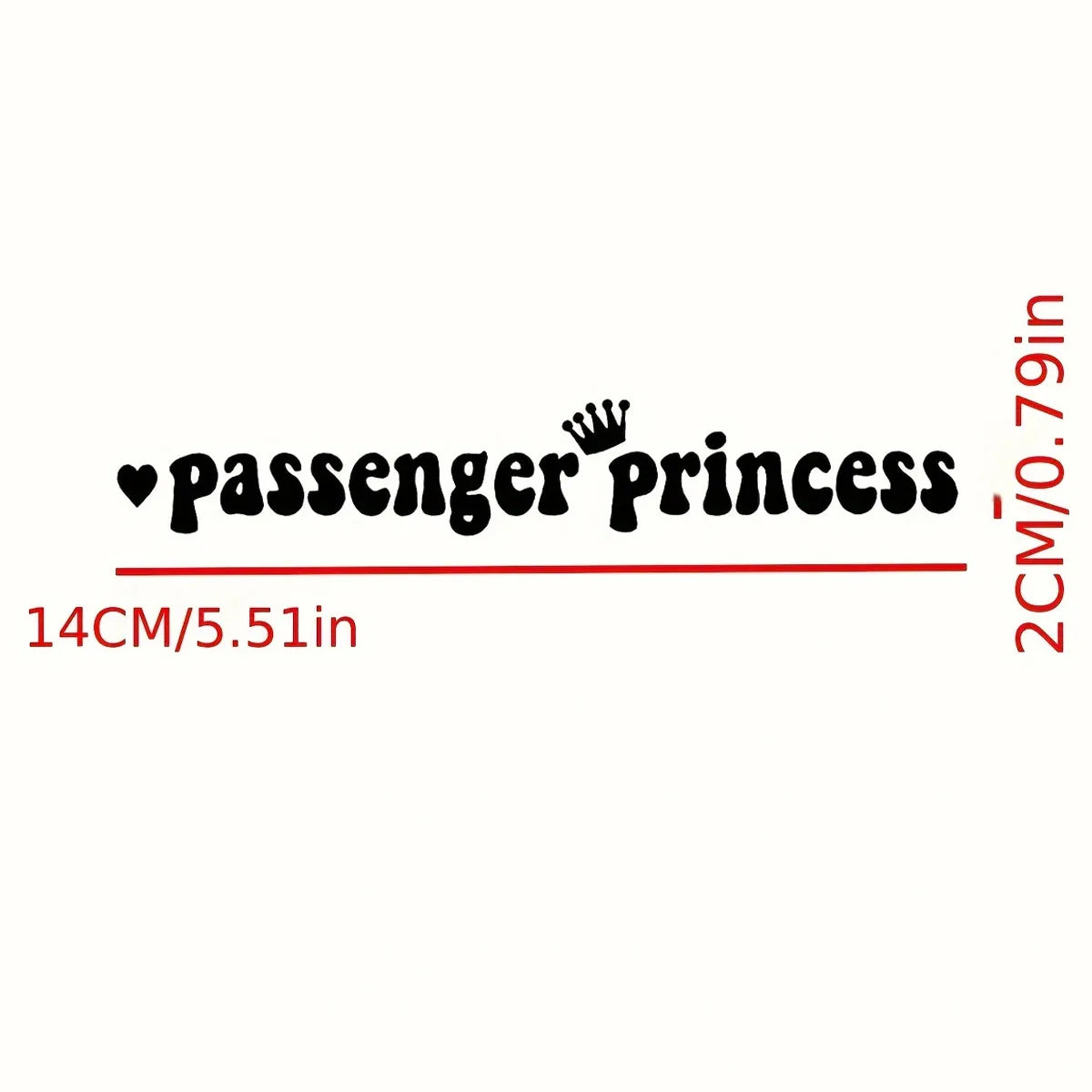 Auto stickers - Passenger Princess ontwerp voor stijlvolle auto's
