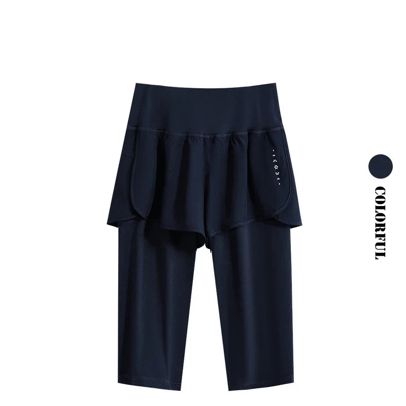 Naadloze yoga kleding in zachte tinten