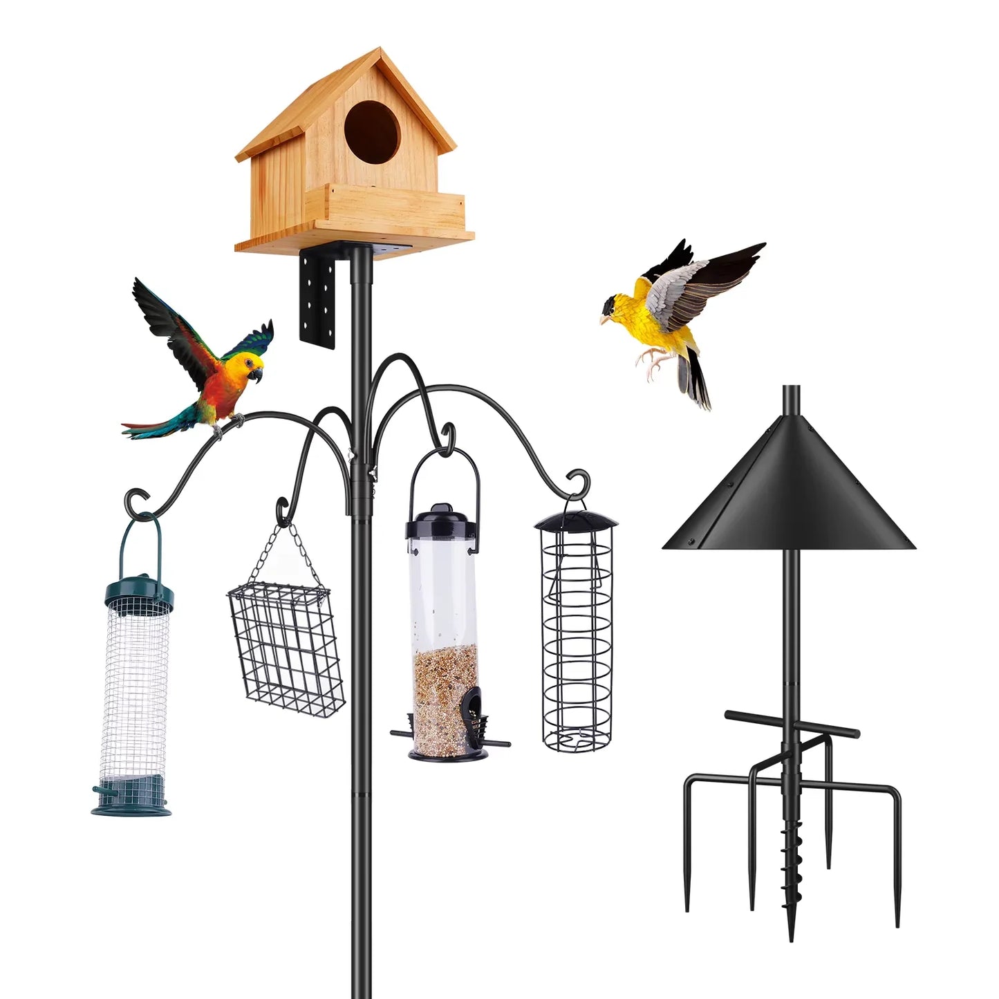 Intratuin vogelhuisje met bodemplaat – Extra bescherming