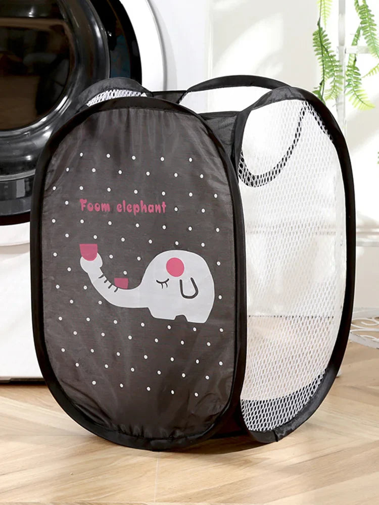 Kwantum trendy wasmand met grafische print