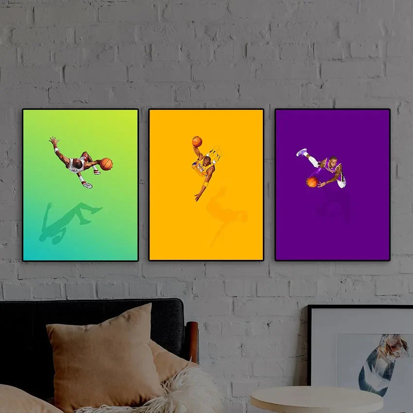 Grote poster voor boven het bed