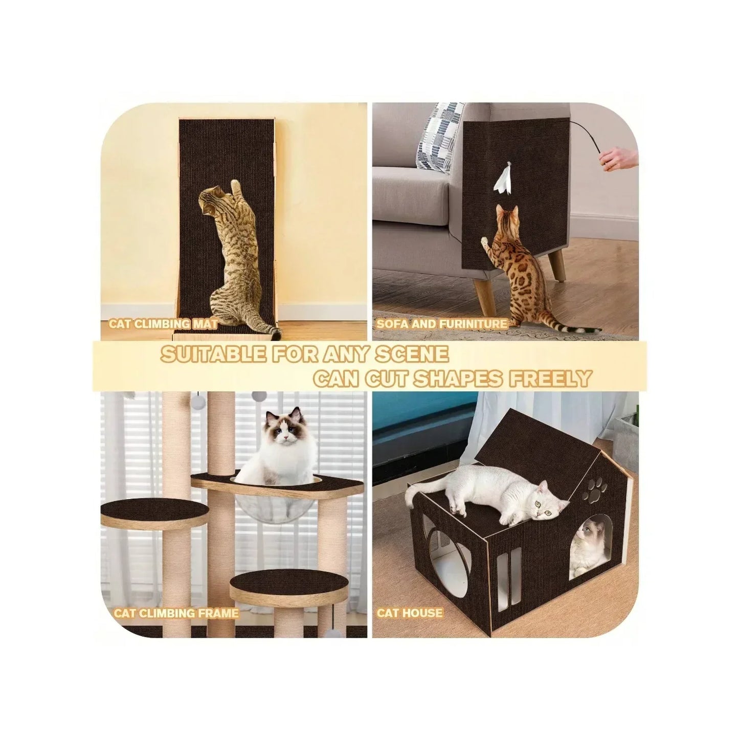 Stevige krabpaal voor actieve katten – Ideaal voor springen