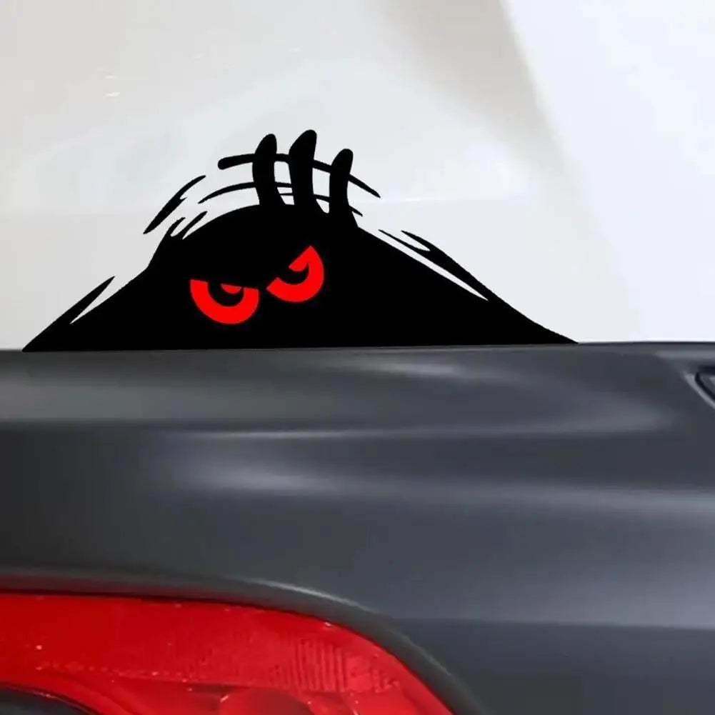 Auto stickers - Grappige kijker achterruit voor extra aandacht