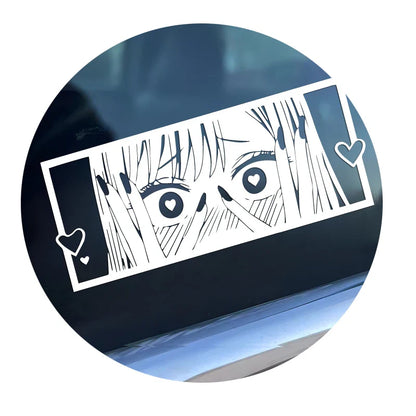 Auto stickers - Achterruit versiering met anime ogen voor unieke uitstraling