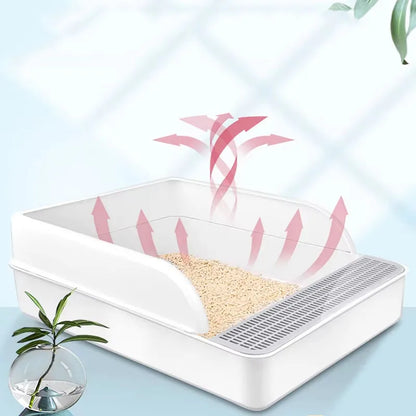 Pets Place kattenbak met zachte instap – Comfort voor je kat