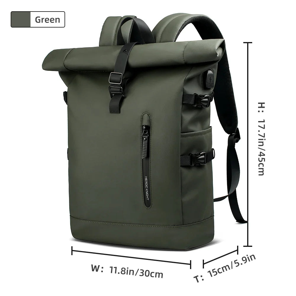 Rugzak als handbagage met opbergbare schouderbanden