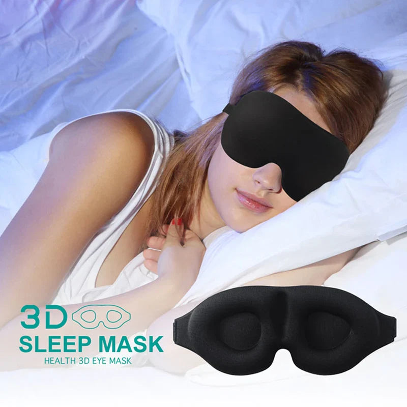 Slaapmasker met satijnen afwerking