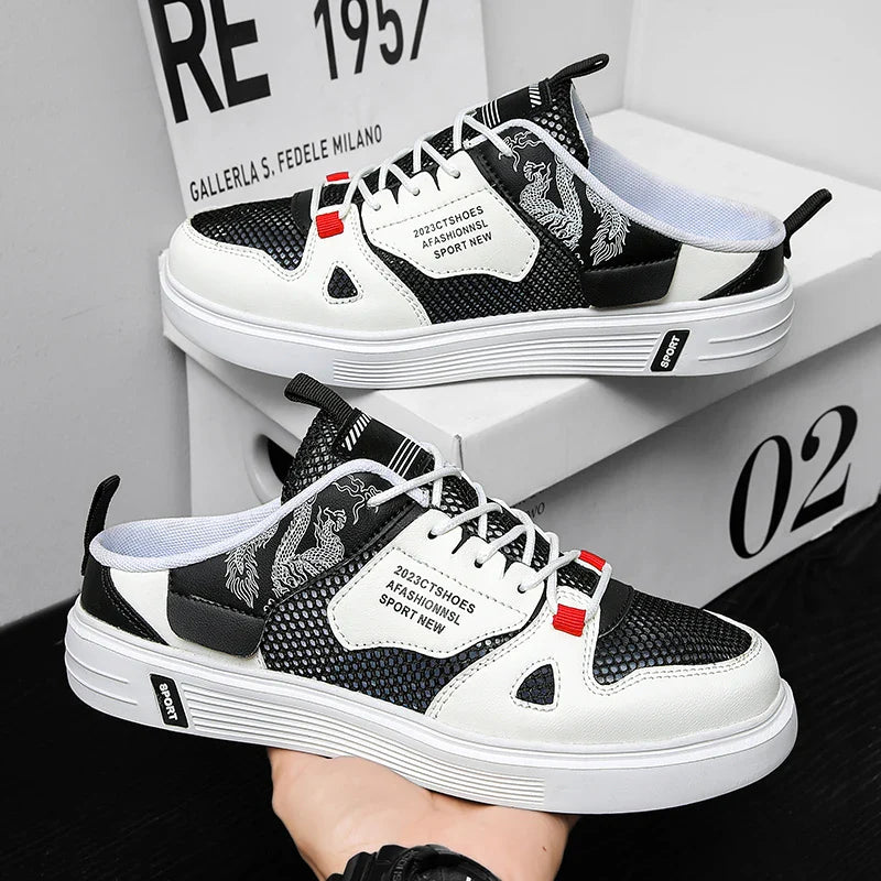 Ademend bovenwerk bij zomerse heren sneakers