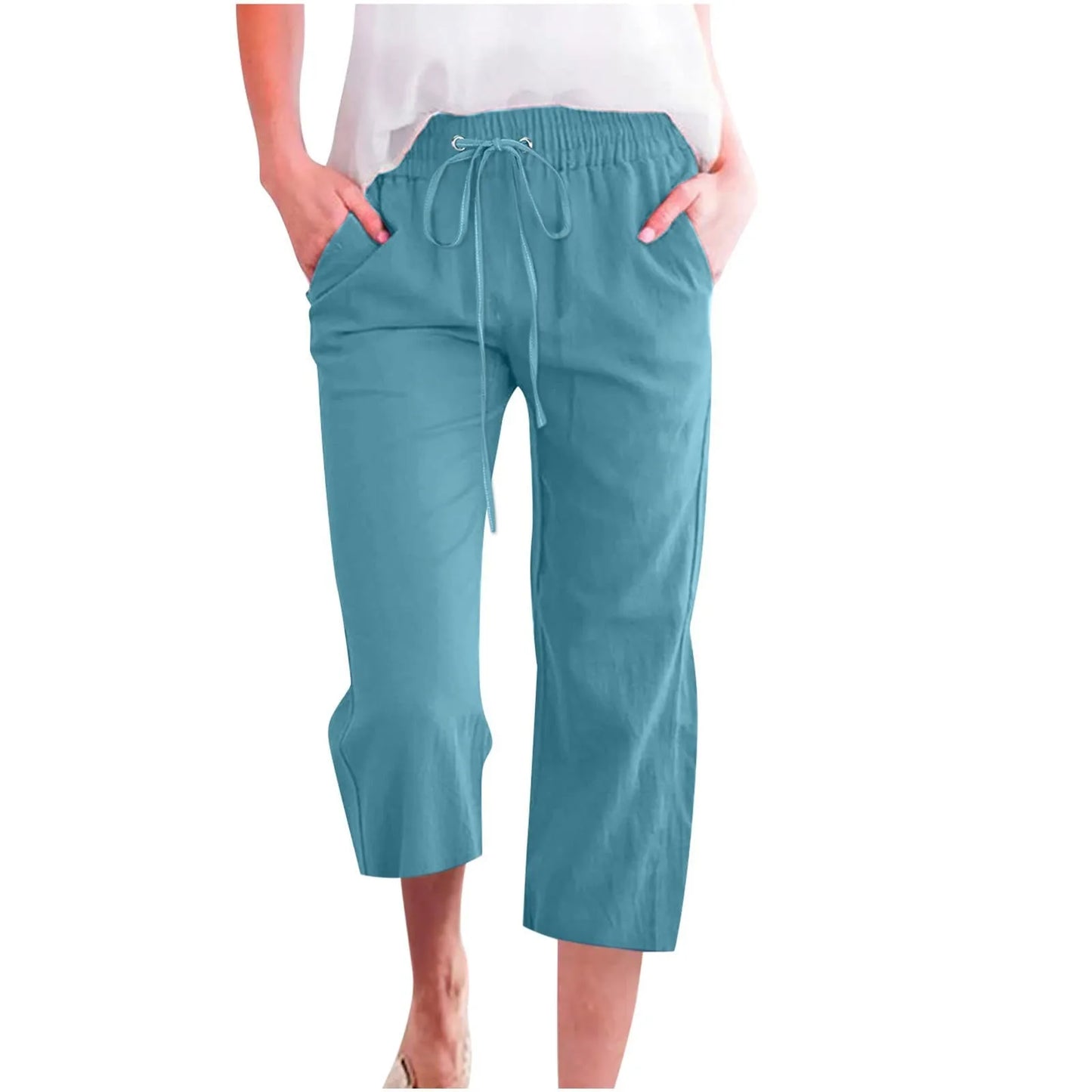 H&M linnen broek dames met bandplooien – Voor een nette look