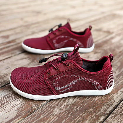 Zomerse veterschoenen voor heren in lichtgrijs