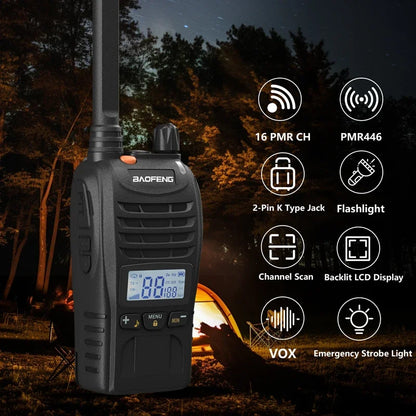 Walkie talkies met SOS-knop voor veiligheid