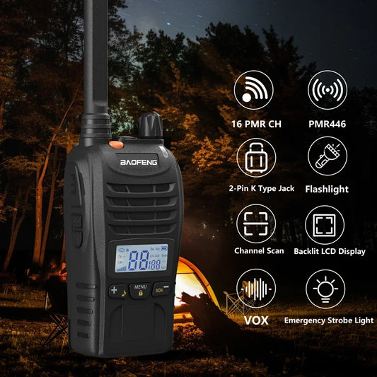 Walkie talkies met SOS-knop voor veiligheid
