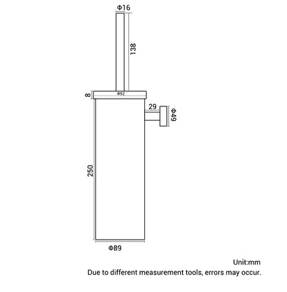 Witte toiletborstel – Fris en neutraal