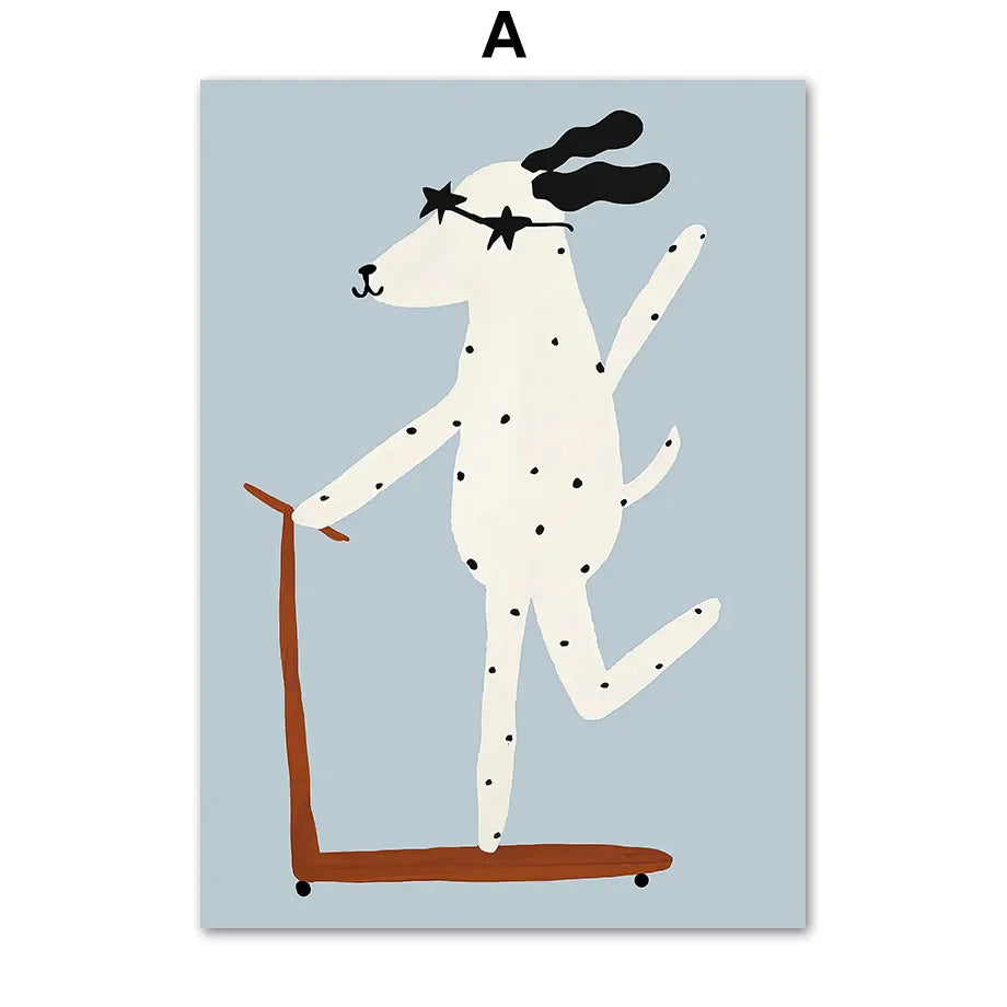 Dierenposter met realistische details