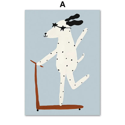 Dierenposter met realistische details