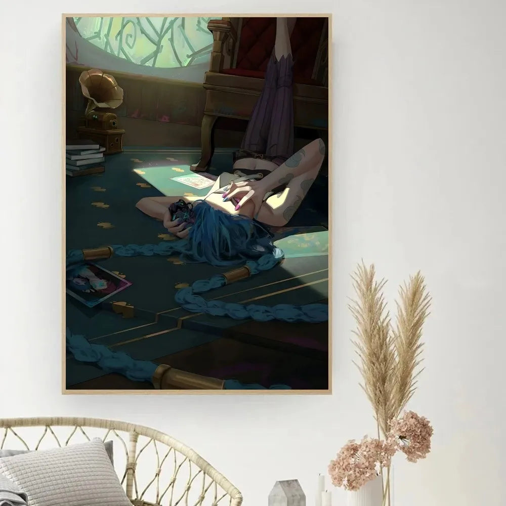 Poster van een cactus of andere plant