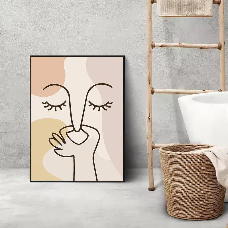 Poster met botanisch motief