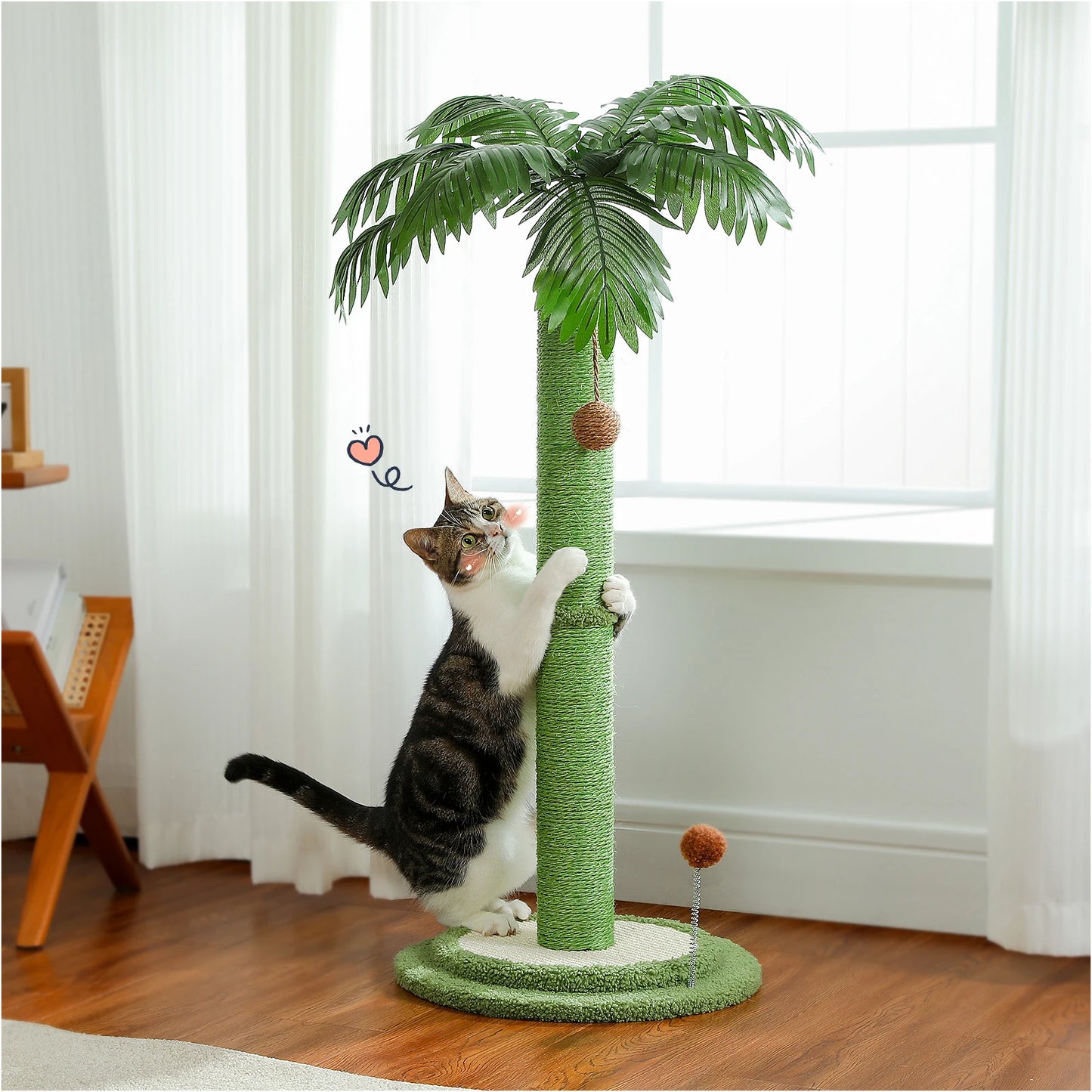 Stevige krabpaal voor actieve katten – Ideaal voor springen
