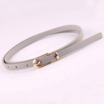 Riem dames met matte gesp in bronskleur