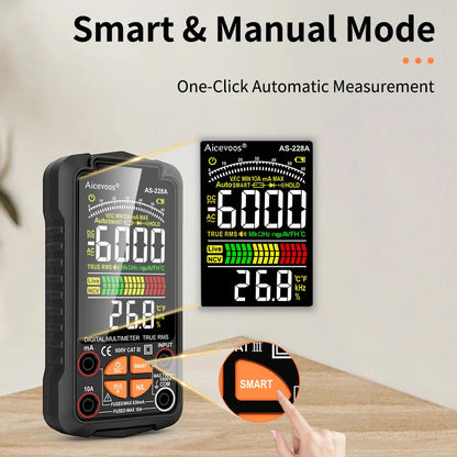 Multimeter voor meting van netspanning