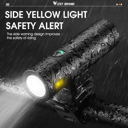 Krachtige fietslamp LED met brede bundel