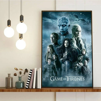 Poster met illustratie van koffie of wijn