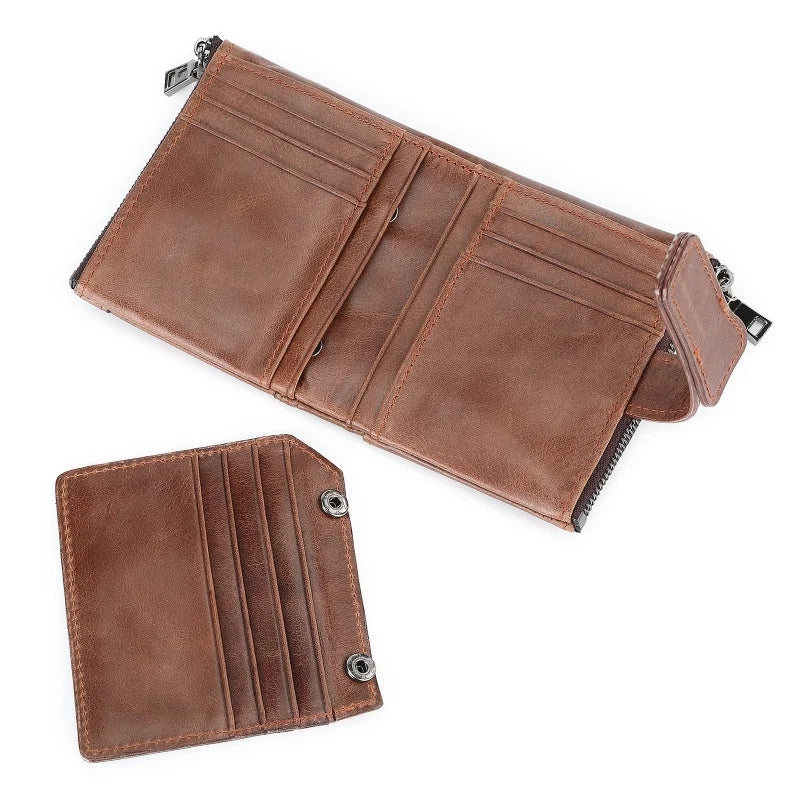 Portemonnee heren compact model met flap – Makkelijk openen