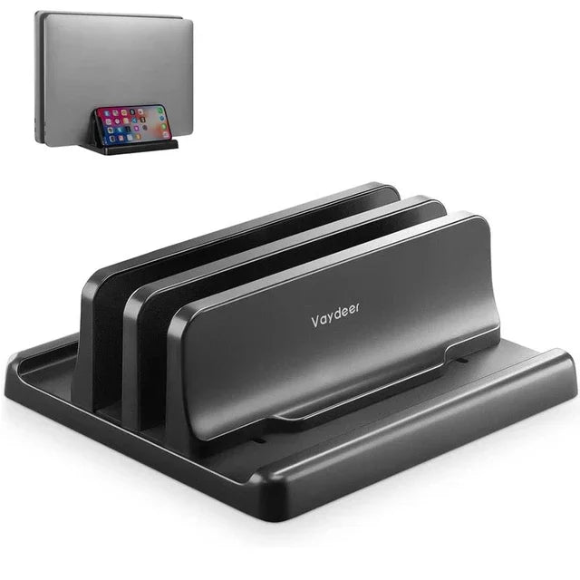 Dunne laptopstandaard voor compacte bureaus