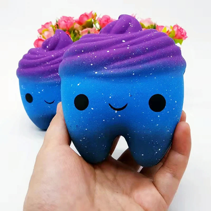 Zachte fidget toy in pasteltinten