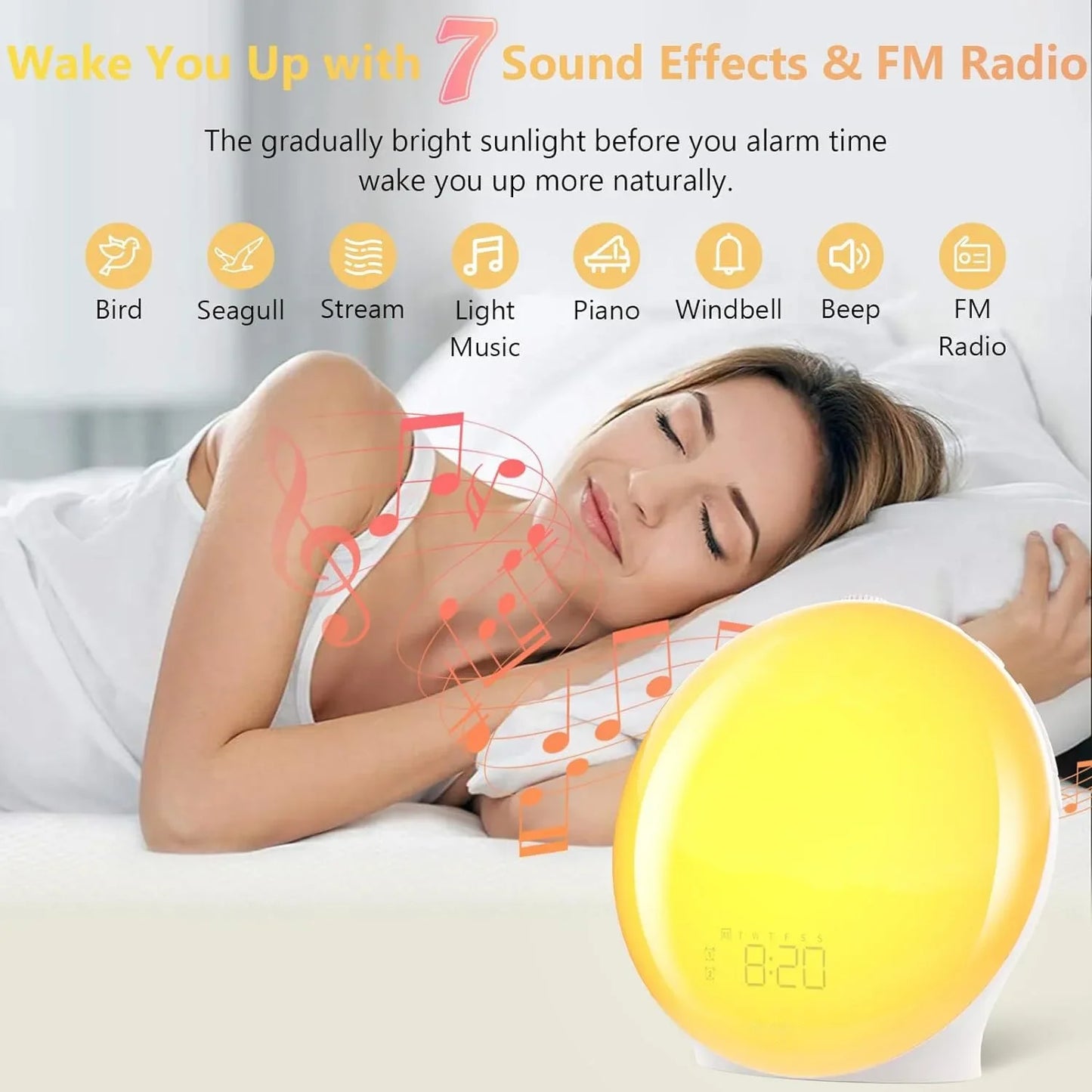 Lamp met wake up light functie – Dubbele functionaliteit