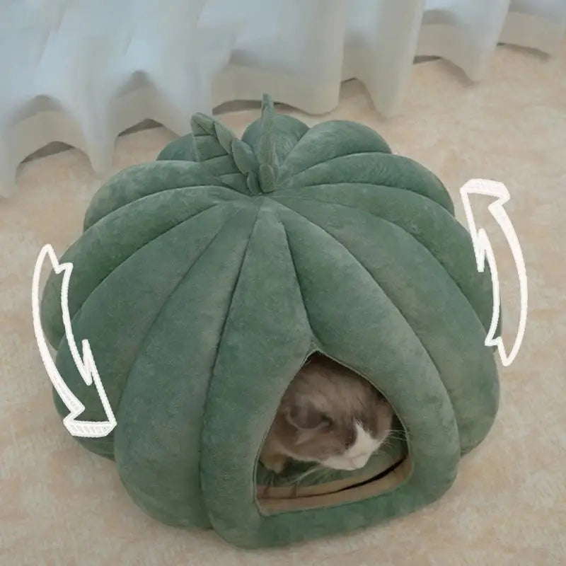 Ronde kattenmand met kussentje – Extra zacht