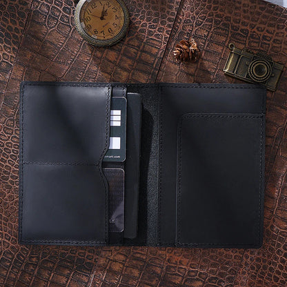 Portemonnee heren leer met contrasterende stiksels – Stoere look