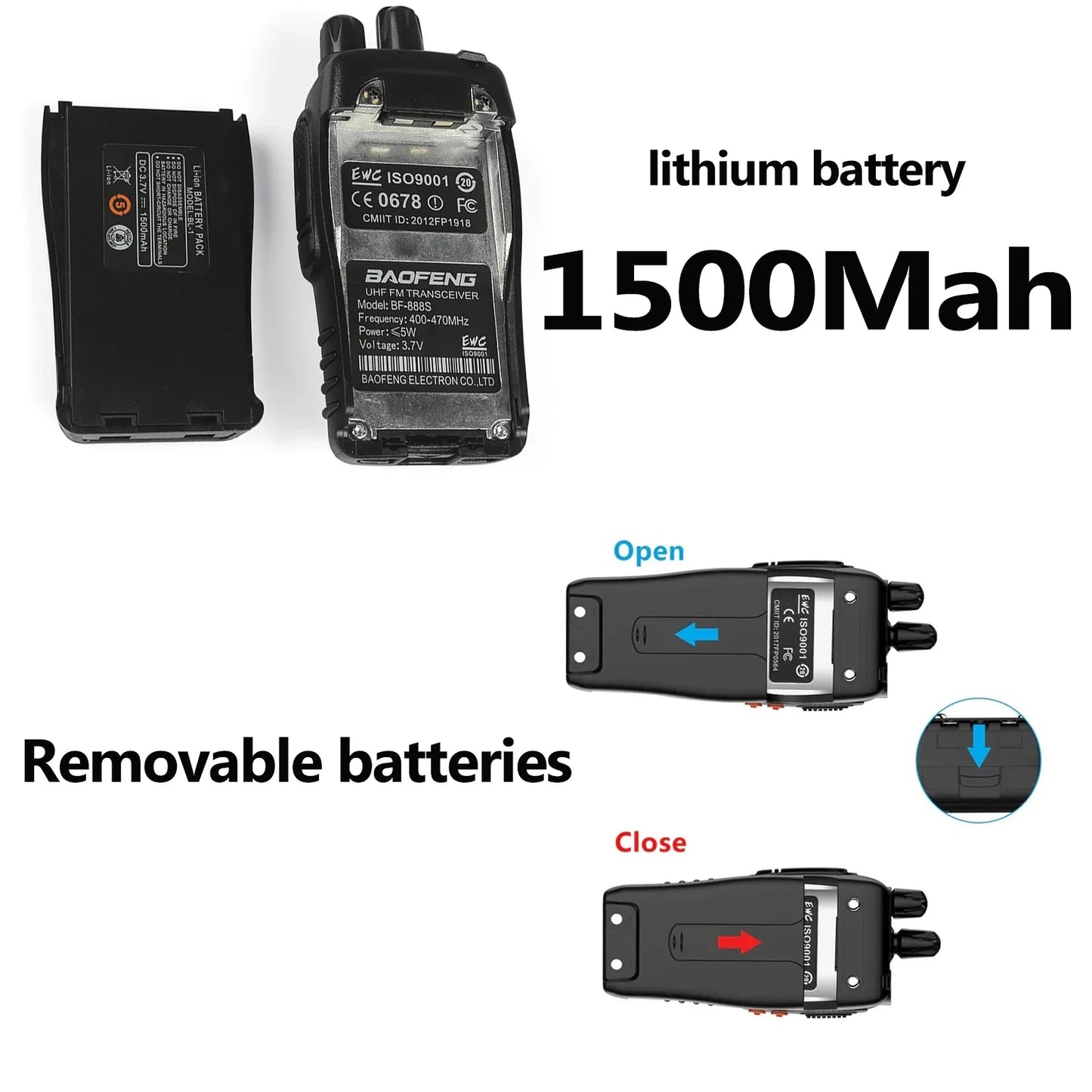 Walkie talkies met SOS-knop voor veiligheid