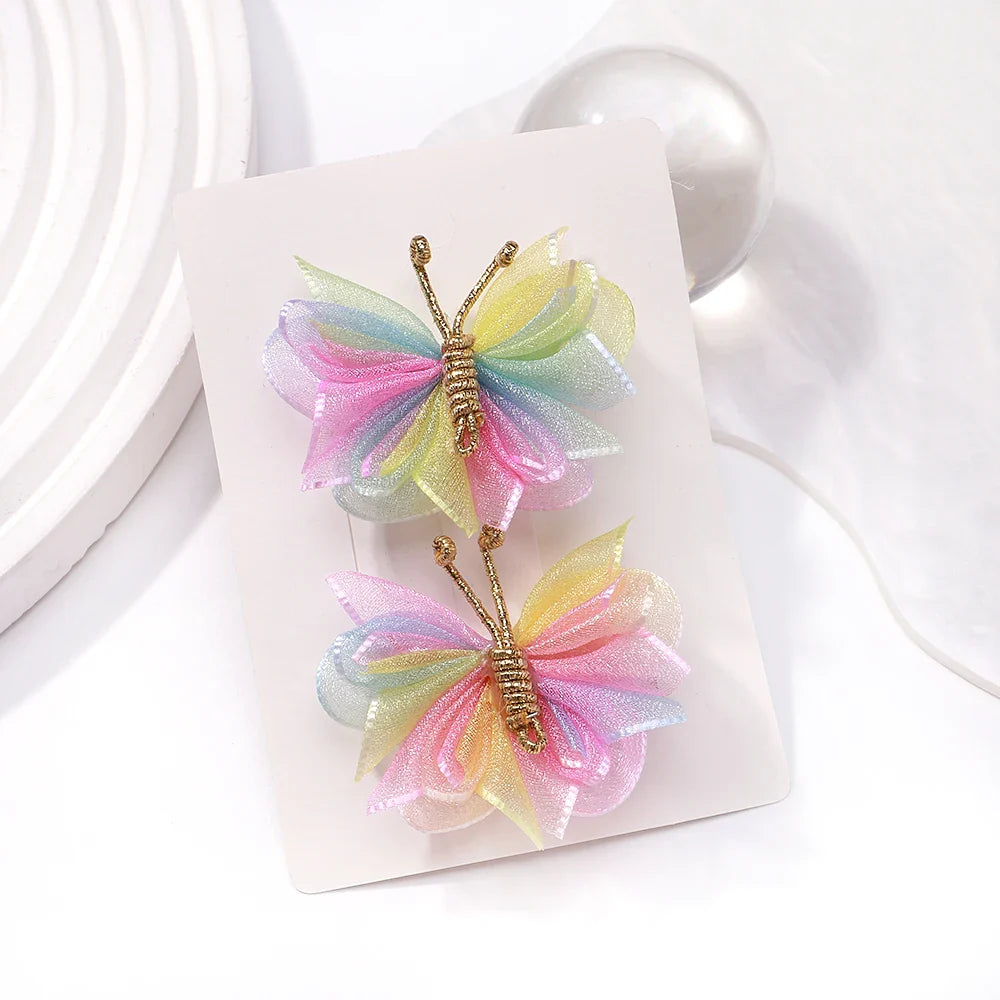 Trendy haarspeldjes met glitter en kleur