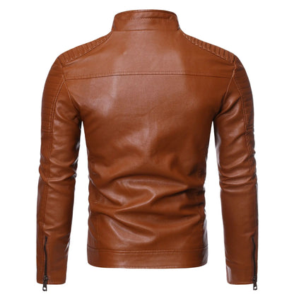 Leren jassen heren - Zwart met stoere details voor een krachtige look