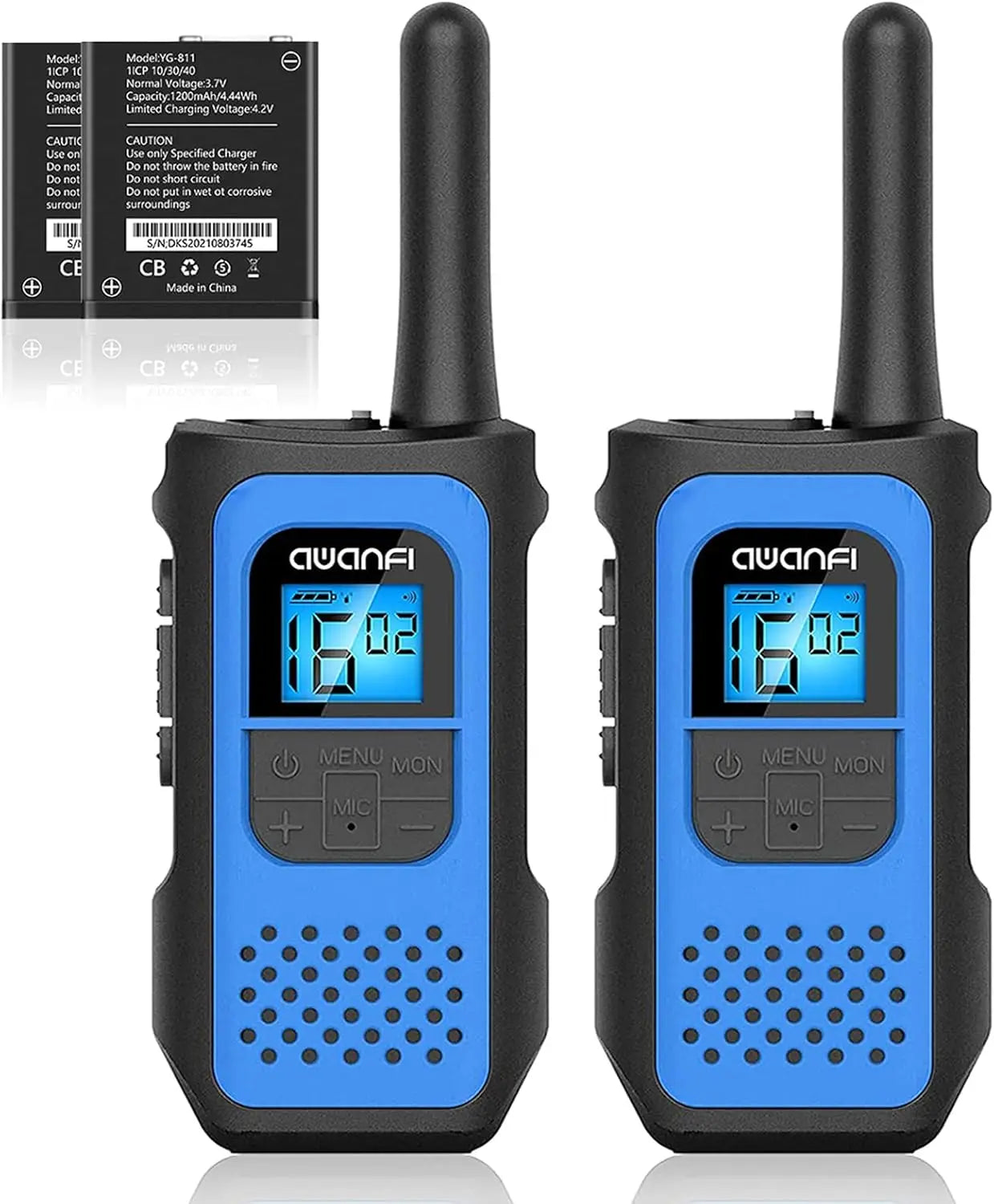 Walkie talkies met kristalhelder geluid