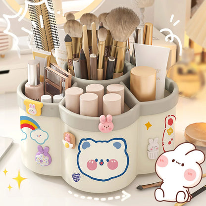 Transparante desk organization box met deksel
