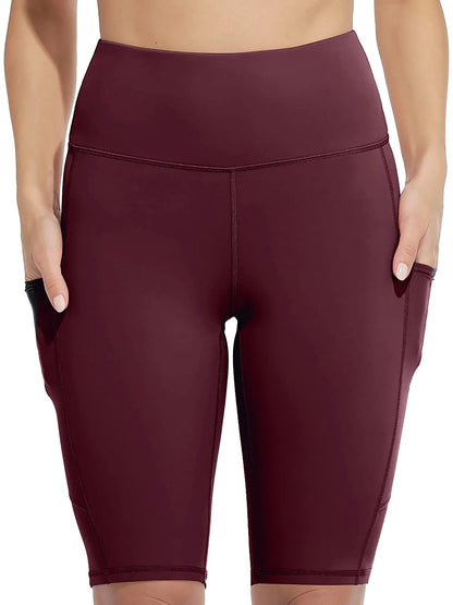 Stretch yoga outfit in neutrale kleuren