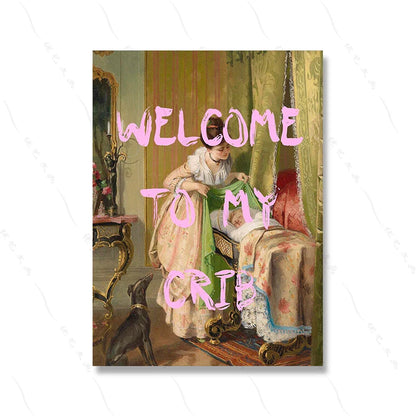 Kunstposter met klassiek werk
