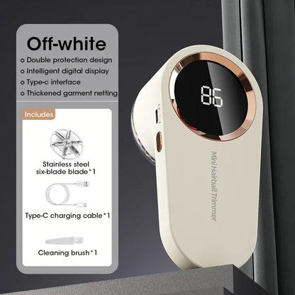 Handzame pluizentondeuse met batterij
