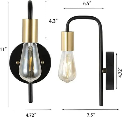 Wandlamp batterijen met vintage filament – Klassieke stijl