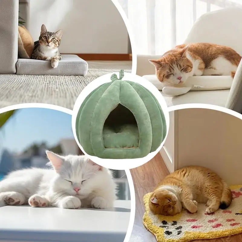 Ronde kattenmand met kussentje – Extra zacht